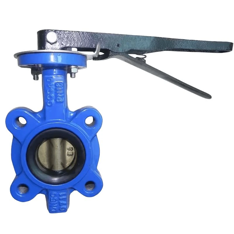 PN16 Wafer Shaft Cast Iron Butterfly Valve